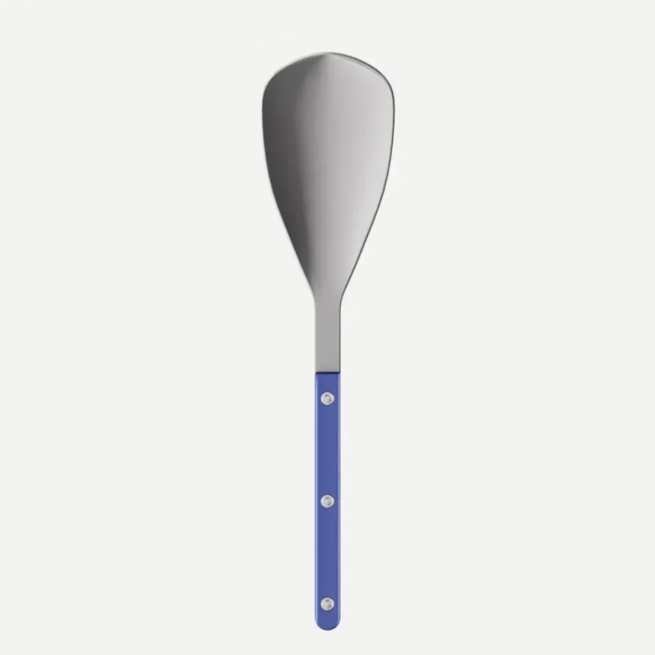 Bistrot Vintage Pearly Lapis Blue Rice Serving Spoon 10.5"
