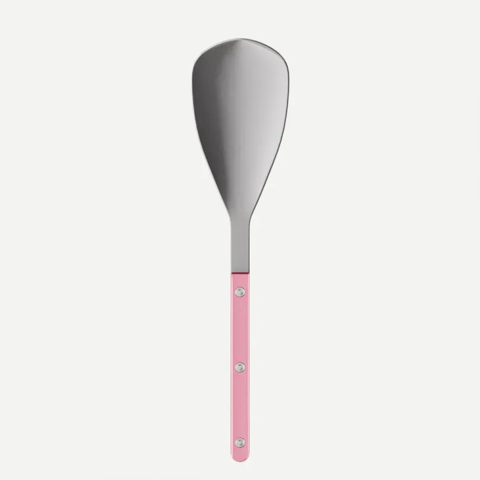 Bistrot Vintage Pearly Soft Pink Rice Serving Spoon 10.5"