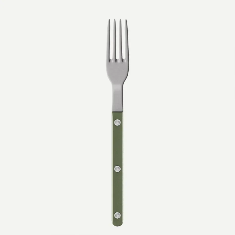 Bistrot Vintage Pearly Dark Green Small Fork 6.5"