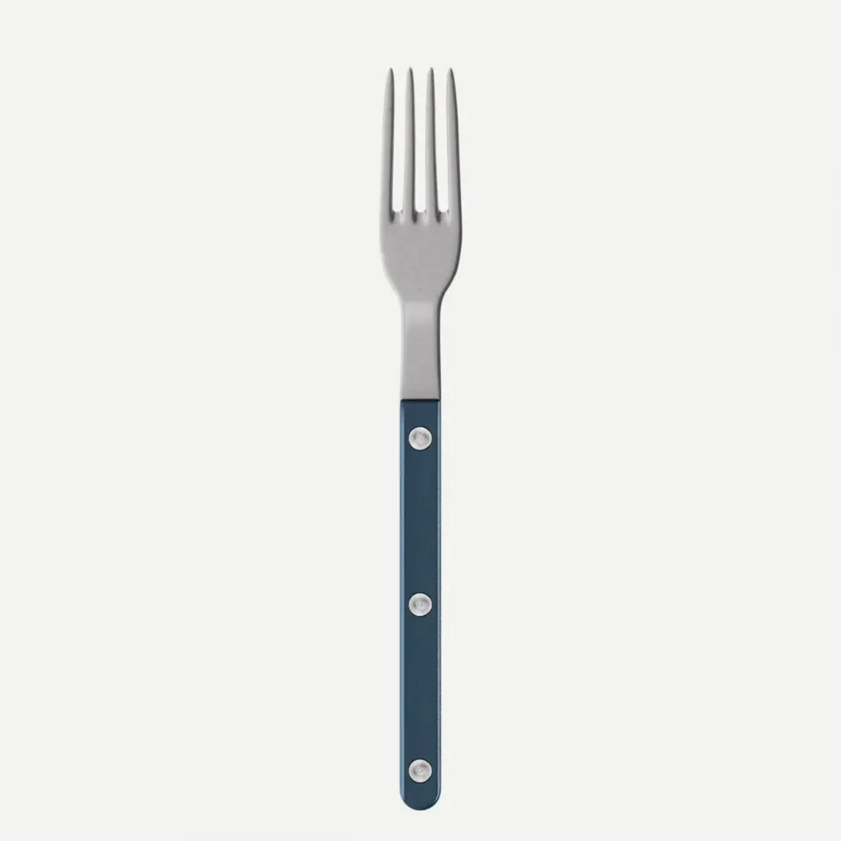 Bistrot Vintage Pearly Steel Blue Small Fork 6.5"