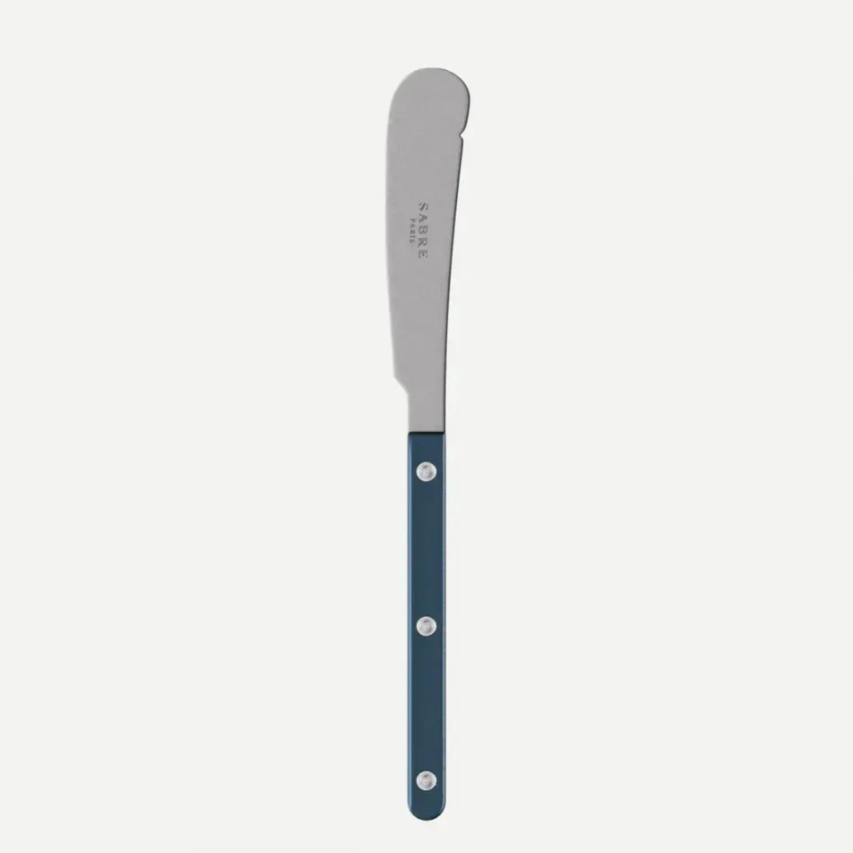 Bistrot Vintage Pearly Steel Blue Butter Knife 7.75"