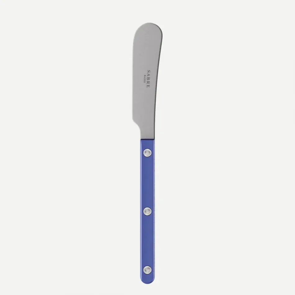 Bistrot Vintage Pearly Lapis Blue Butter Spreader 6"