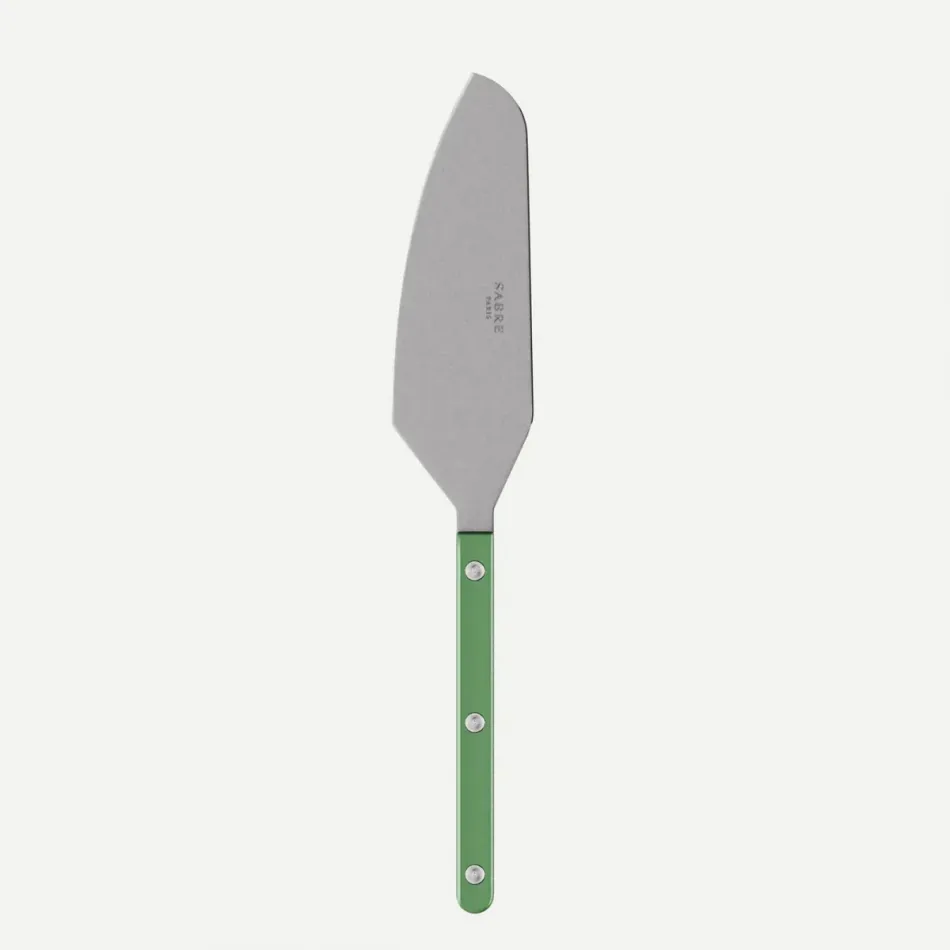 Bistrot Vintage Pearly Garden Green Tart Slicer 10"