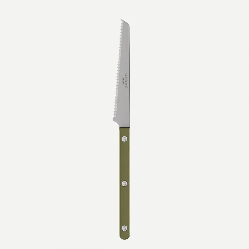 Bistrot Vintage Pearly Olive Tomato Knife 8.5"