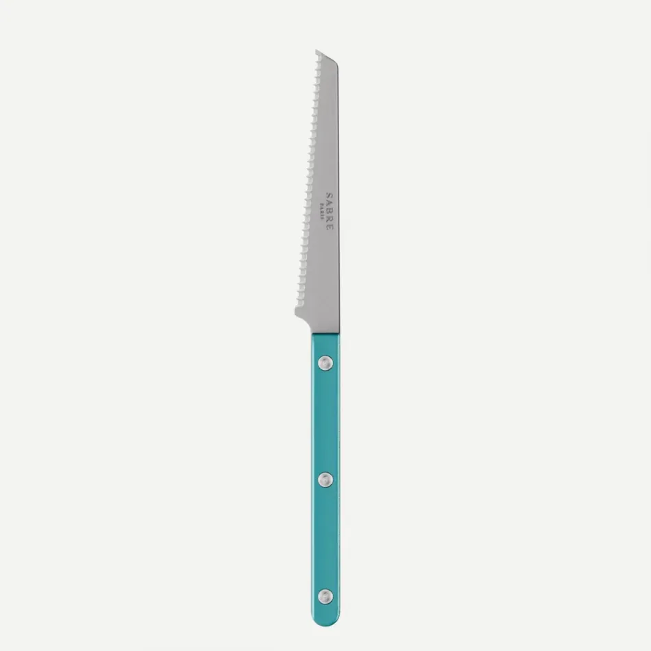 Bistrot Vintage Pearly Turquoise Tomato Knife 8.5"