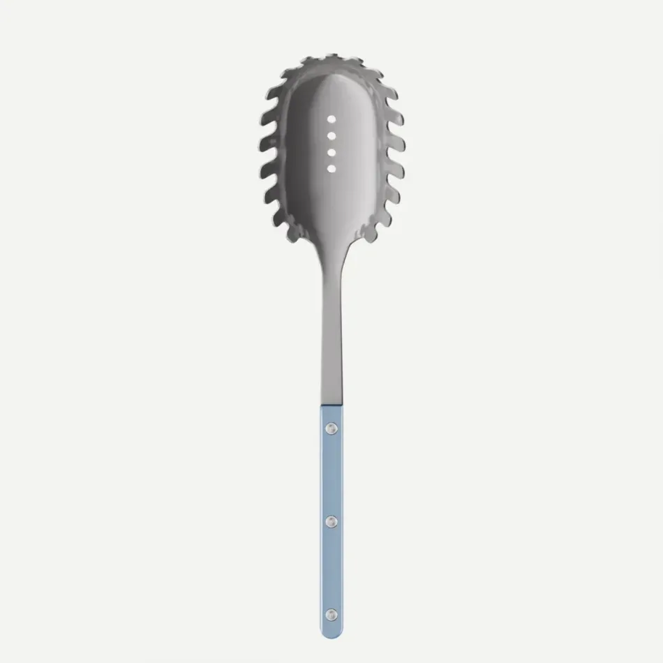 Bistrot Vintage Pearly Light Blue Spaghetti Spoon 10.5"