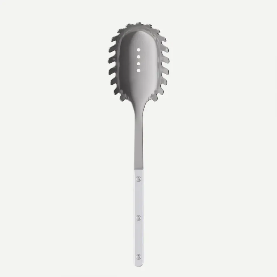 Bistrot Vintage Pearly White Spaghetti Spoon 10.5"