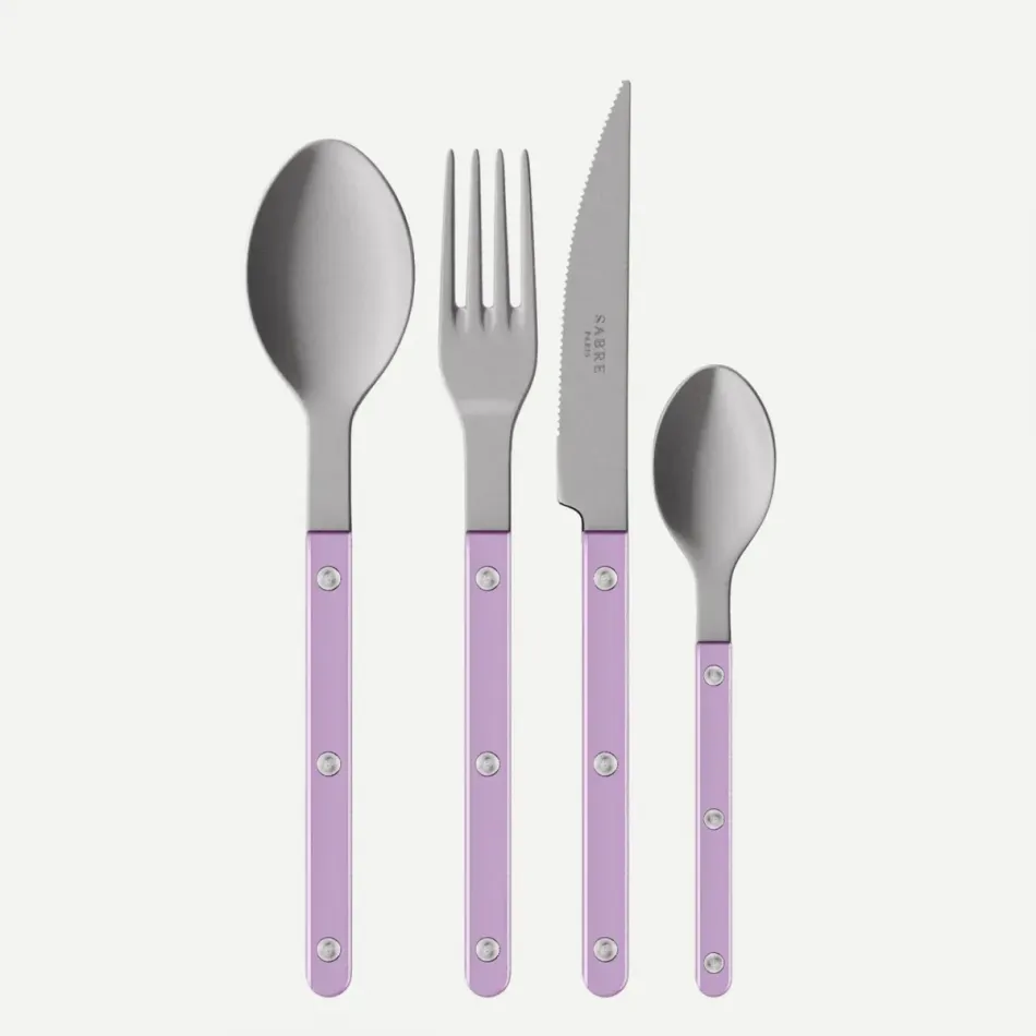 Bistrot Vintage Pearly Lilac 48 Pieces Cutlery Set 9.25"