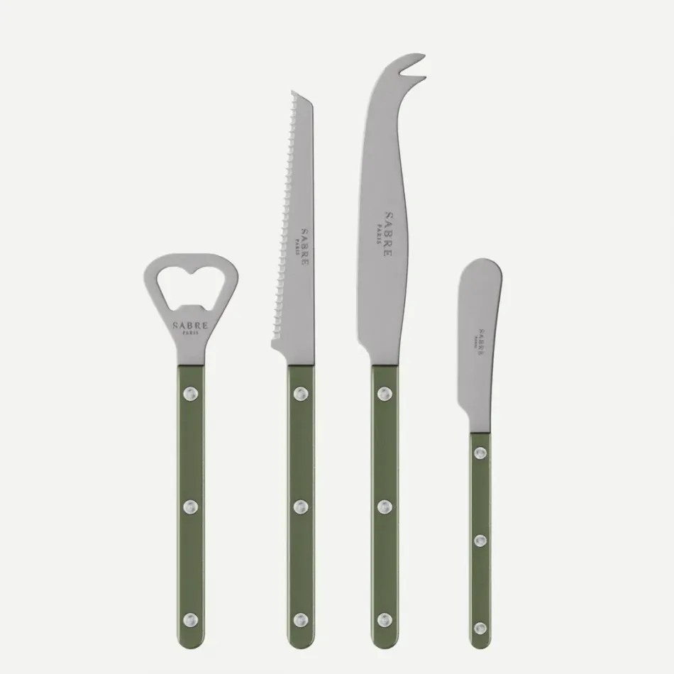 Bistrot Vintage Pearly Dark Green Bistrot Aperitif Set