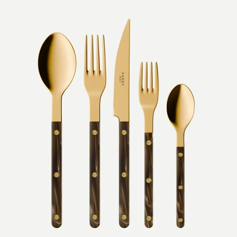 Bistrot Gold Buffalo Faux Buffalo Flatware
