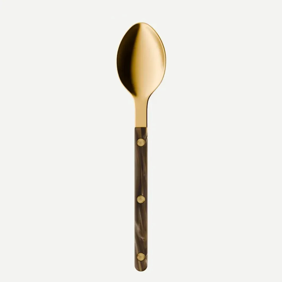 Bistrot Gold Buffalo Faux Buffalo Dessert Spoon 7"1/2