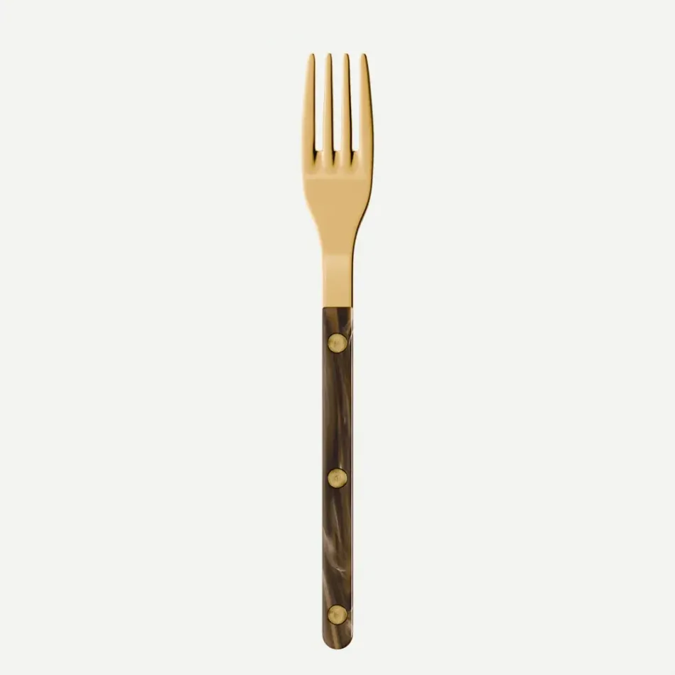 Bistrot Gold Buffalo Faux Buffalo Salad Fork 7"1/2