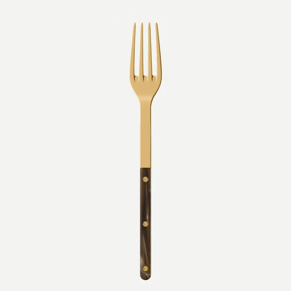Bistrot Gold Buffalo Faux Buffalo Serving Fork 10"1/4