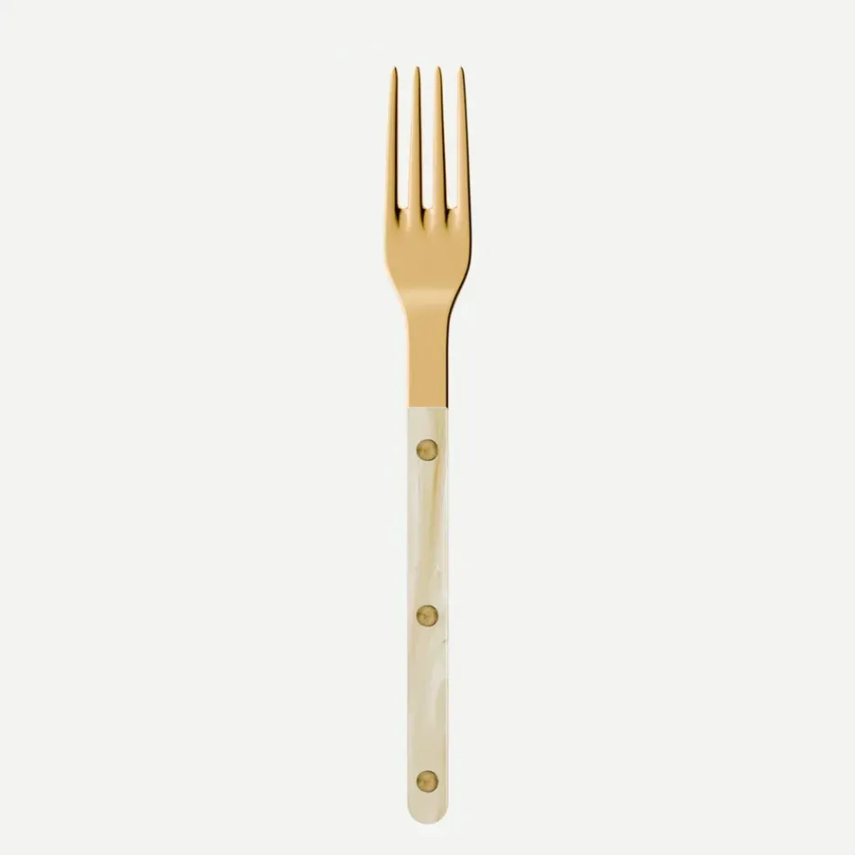 Bistrot Gold Horn Faux Horn Dinner Fork 8"1/2