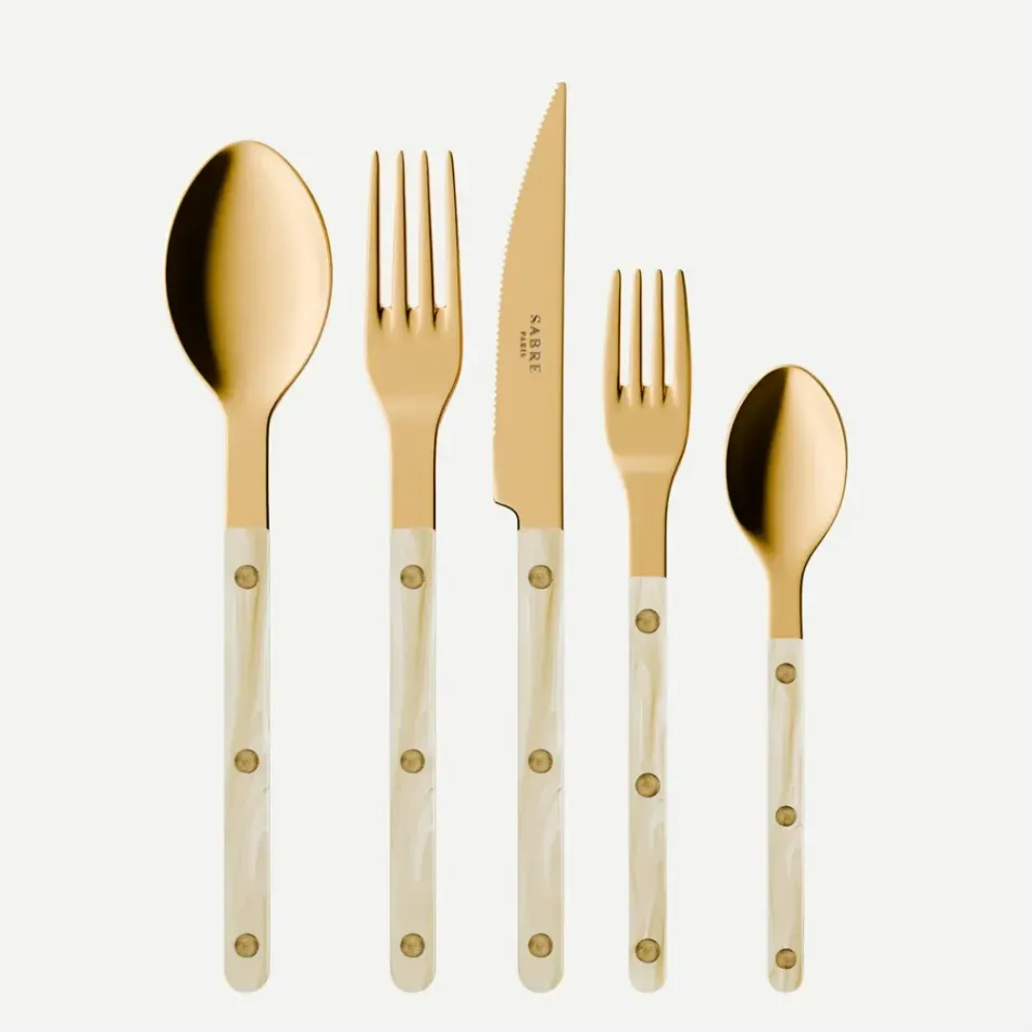 Bistrot Gold Horn Faux Horn Flatware