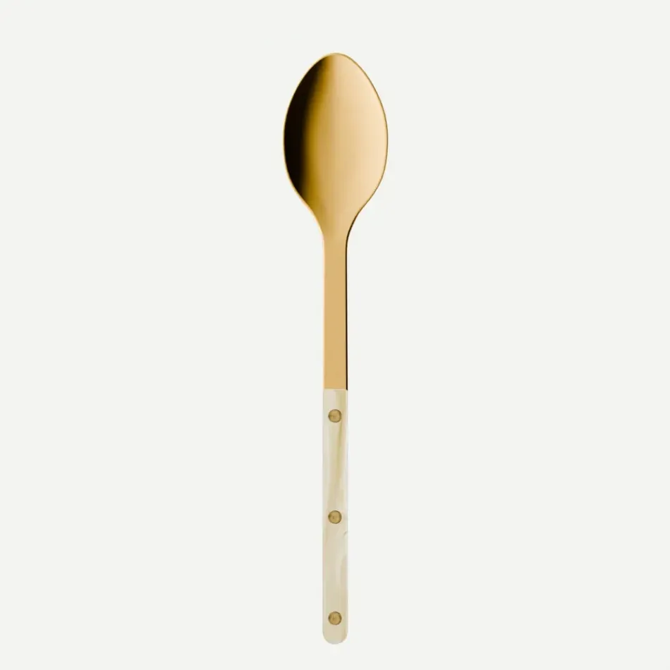Bistrot Gold Horn Faux Horn Serving Spoon 10"1/4