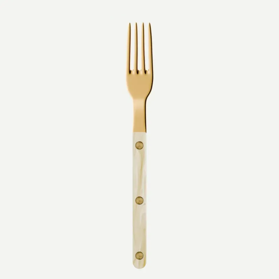 Bistrot Gold Horn Faux Horn Small Fork 6"1/2