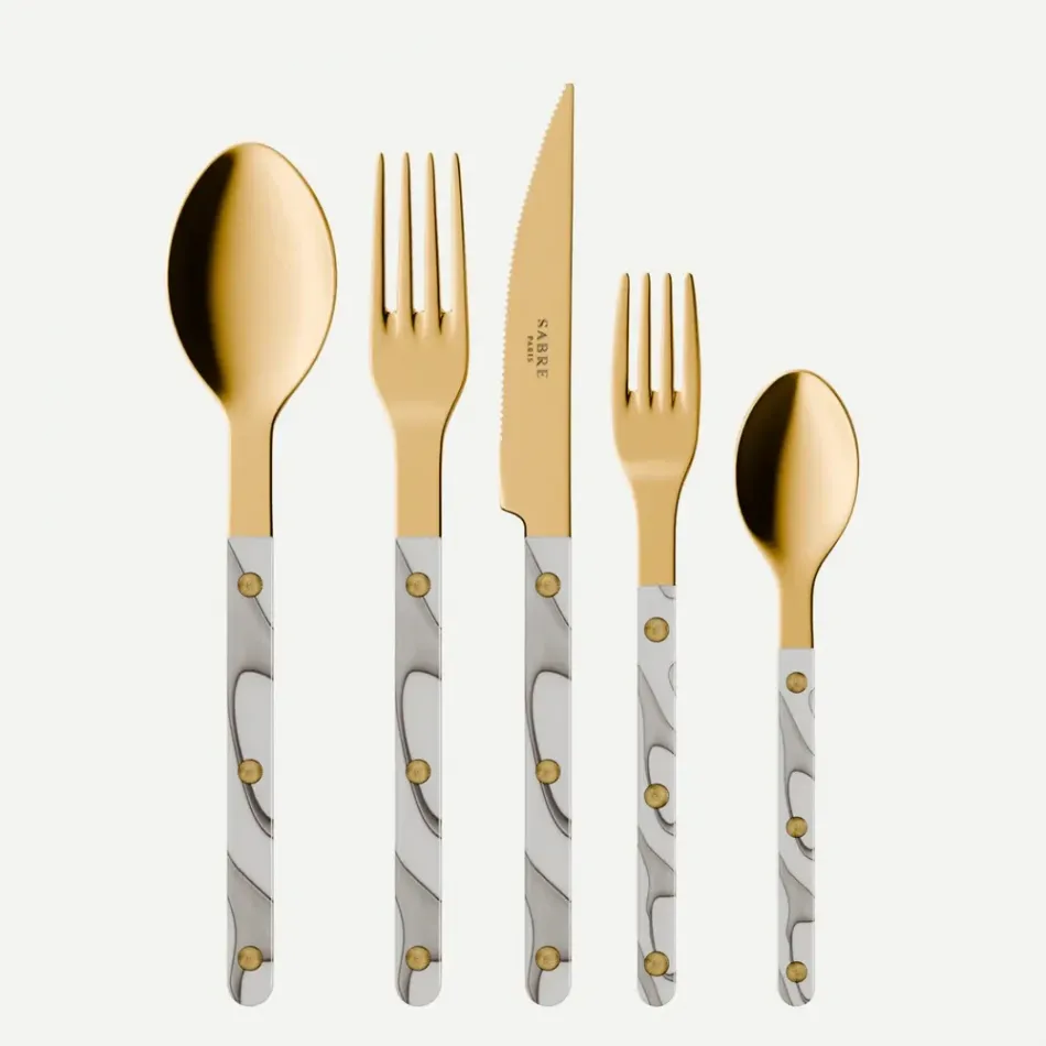 Bistrot Gold Dune Dune Ivory Flatware