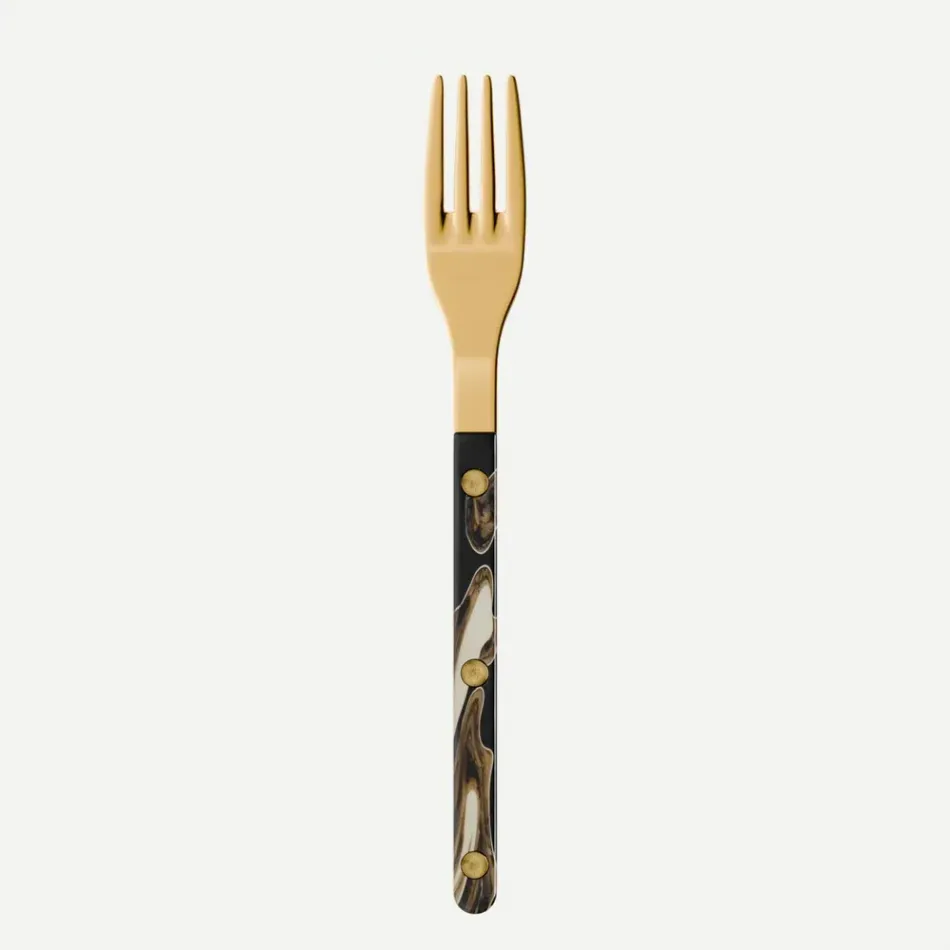 Bistrot Gold Dune Dune Black Salad Fork 7"1/2