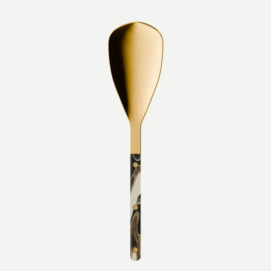Bistrot Gold Dune Dune Black Rice Spoon 10"1/4