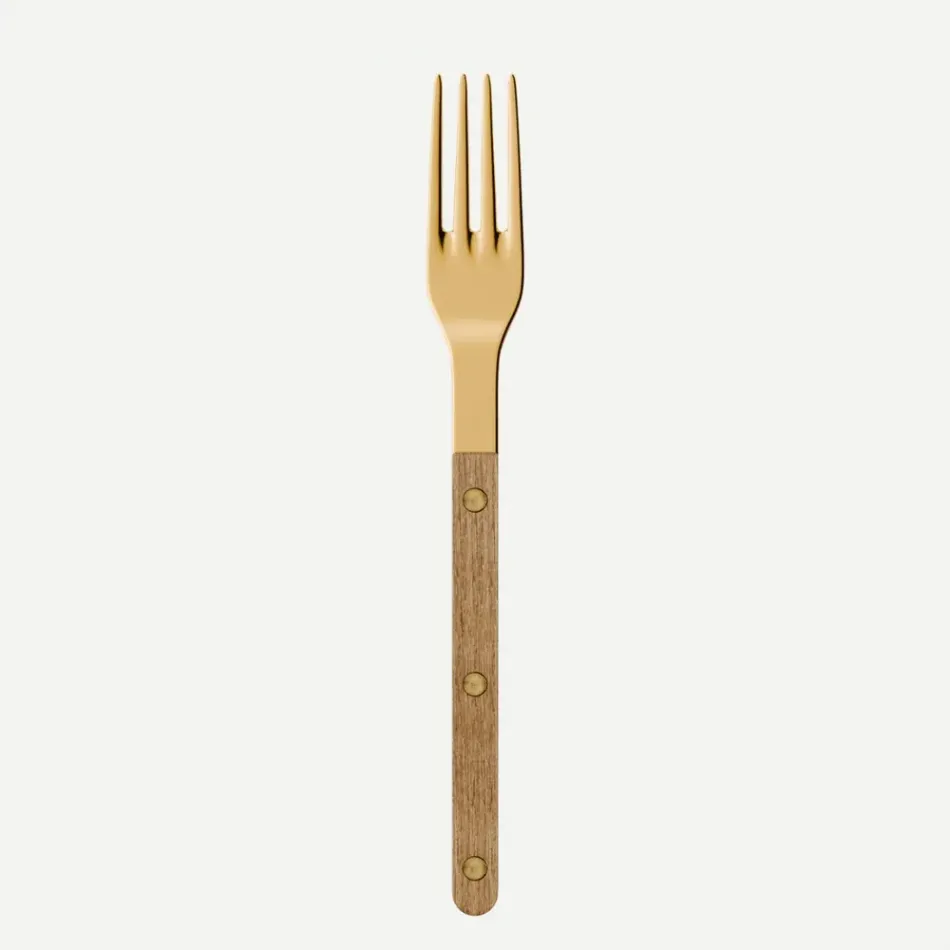 Bistrot Gold Teak Teak Dinner Fork 8"1/2