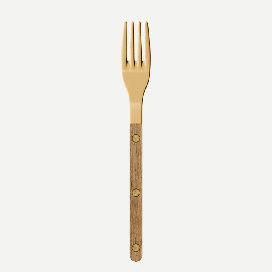 Bistrot Gold Teak Teak Salad Fork 7"1/2