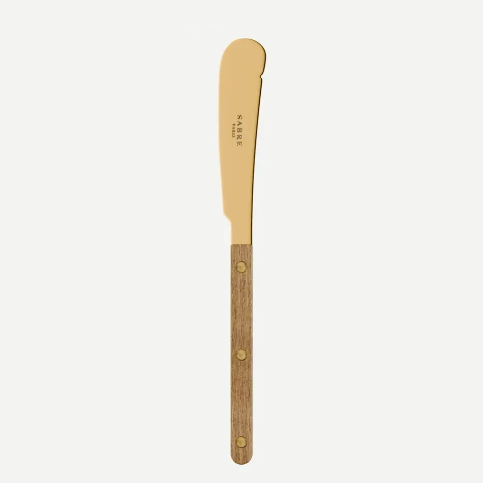 Bistrot Gold Teak Teak Butter Knife 7"3/4