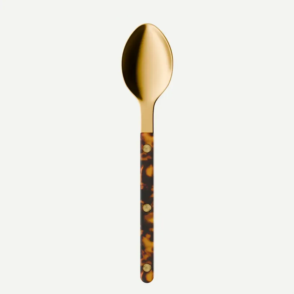 Bistrot Gold Tortoise Faux Tortoise Dessert Spoon 7"1/2