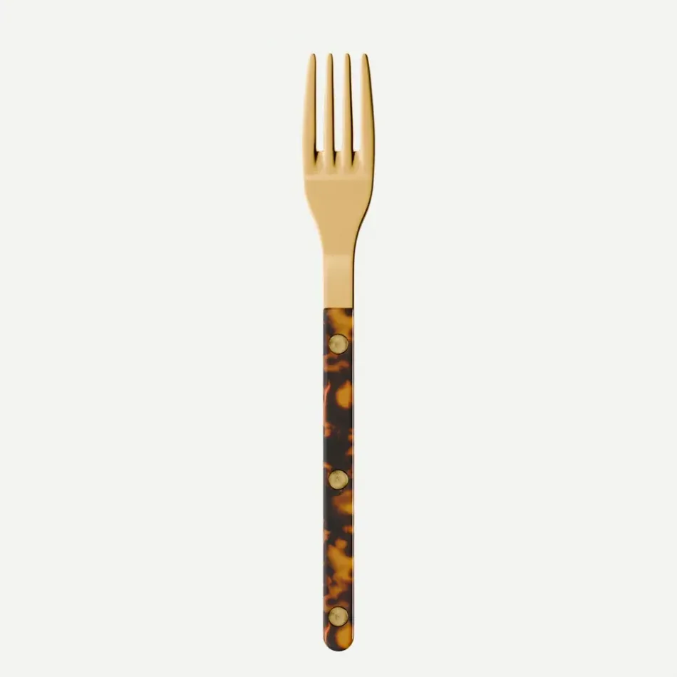 Bistrot Gold Tortoise Faux Tortoise Salad Fork 7"1/2
