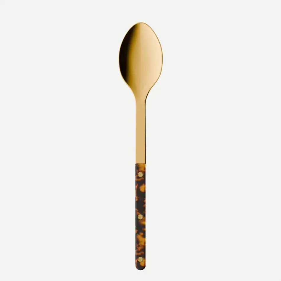 Bistrot Gold Tortoise Faux Tortoise Serving Spoon 10"1/4