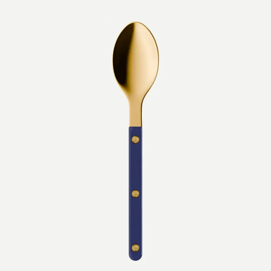 Bistrot Gold Solid Navy Blue Teaspoon 6"