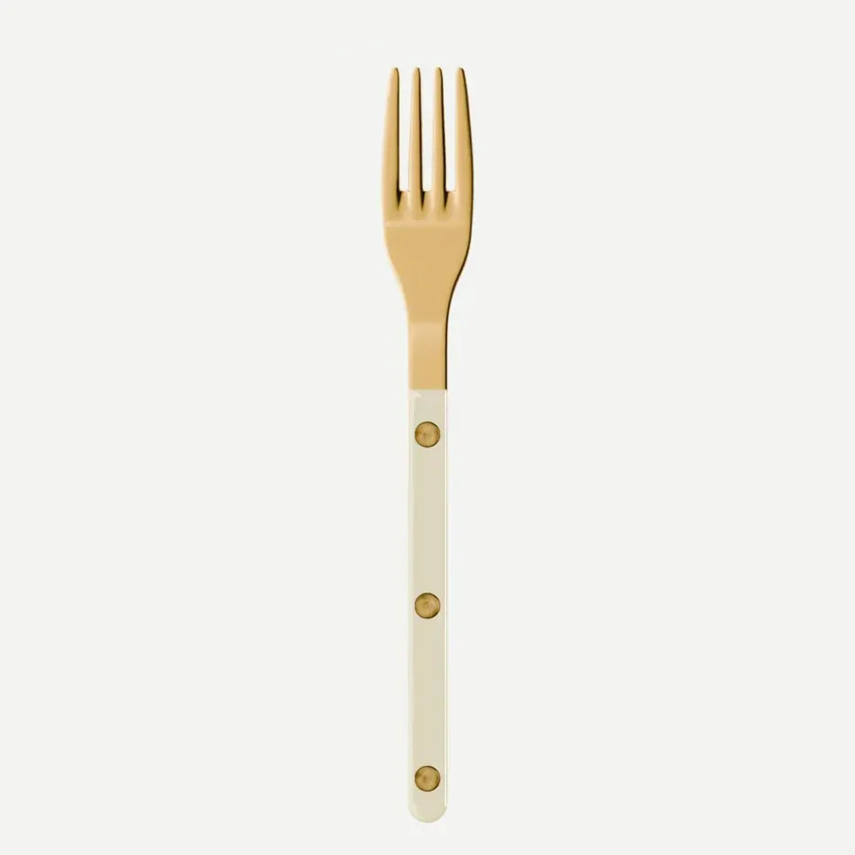 Bistrot Gold Solid Ivory Salad Fork 7"1/2
