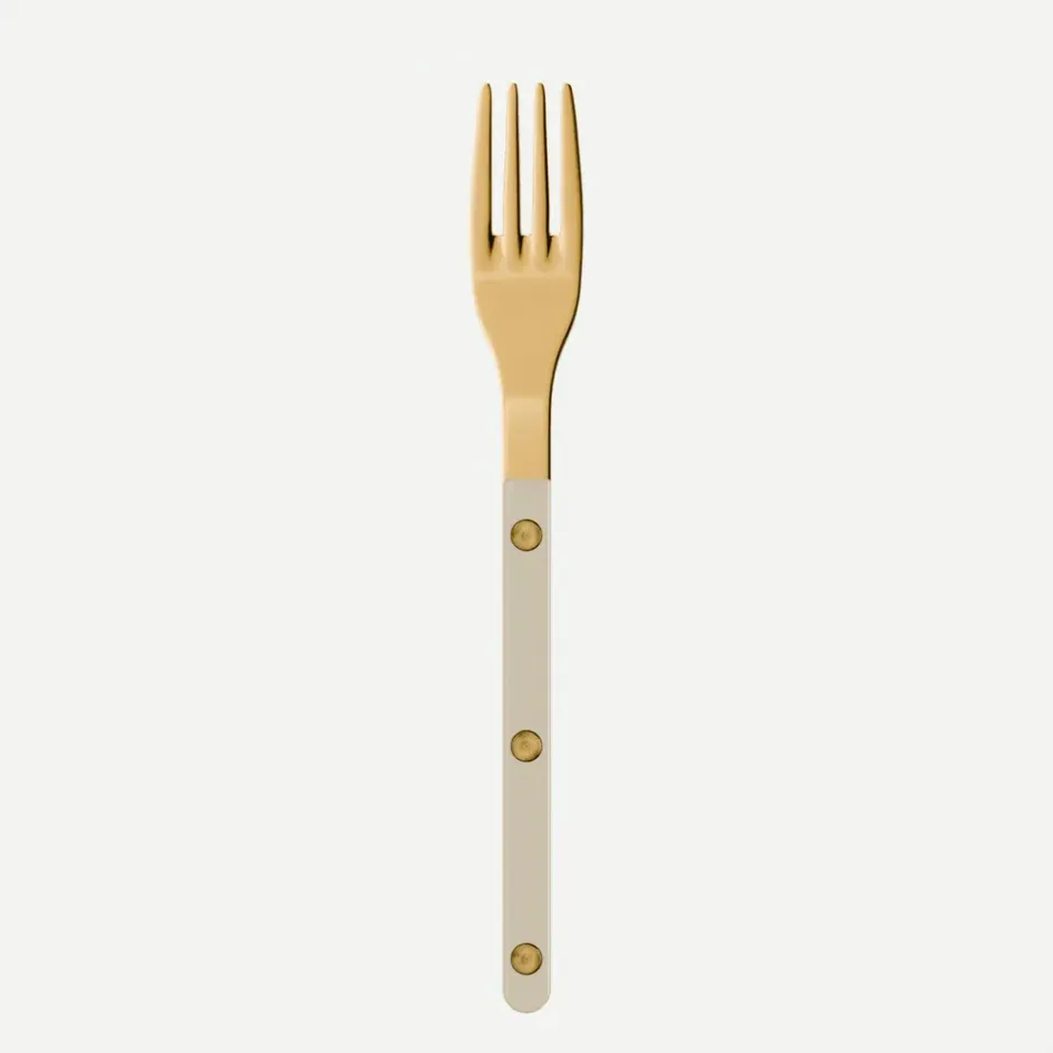 Bistrot Gold Solid Light Kaki Salad Fork 7"1/2