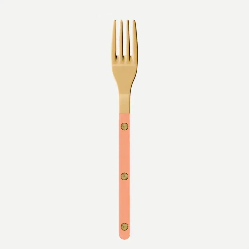 Bistrot Gold Solid Nude Pink Salad Fork 7"1/2