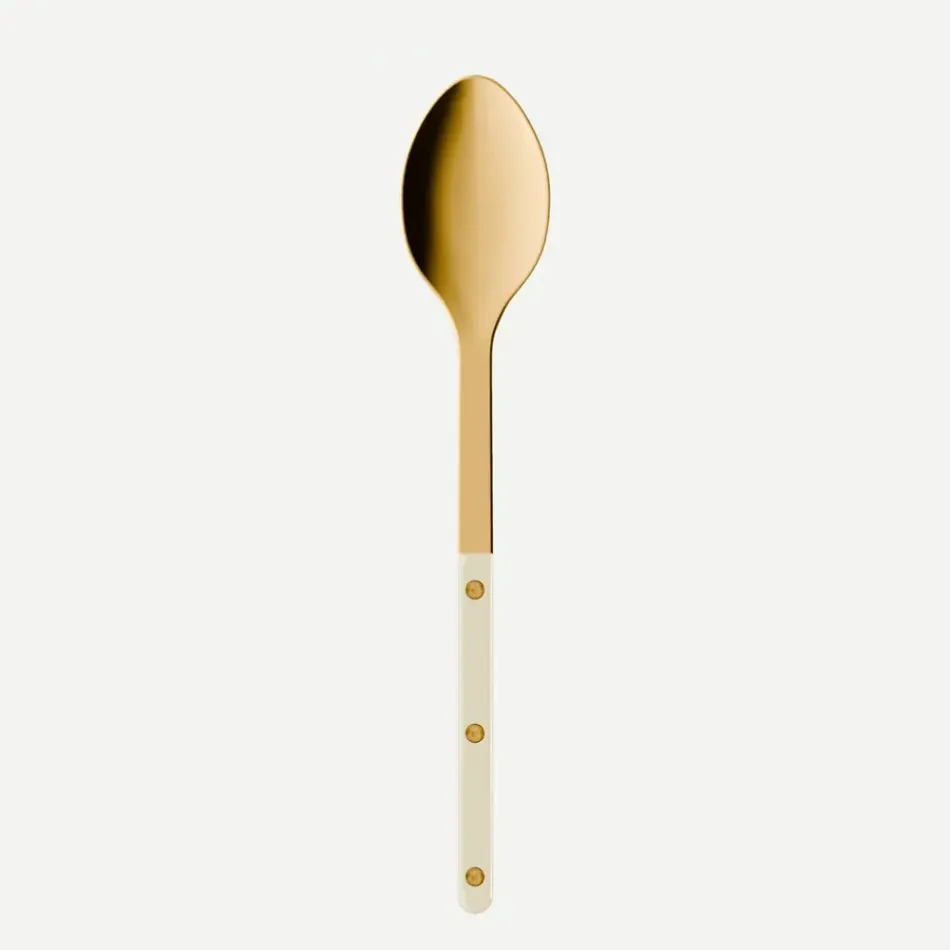 Bistrot Gold Solid Ivory Serving Spoon 10"1/4