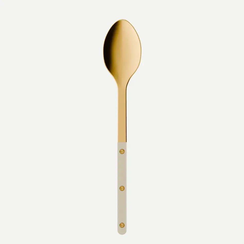 Bistrot Gold Solid Light Kaki Serving Spoon 10"1/4