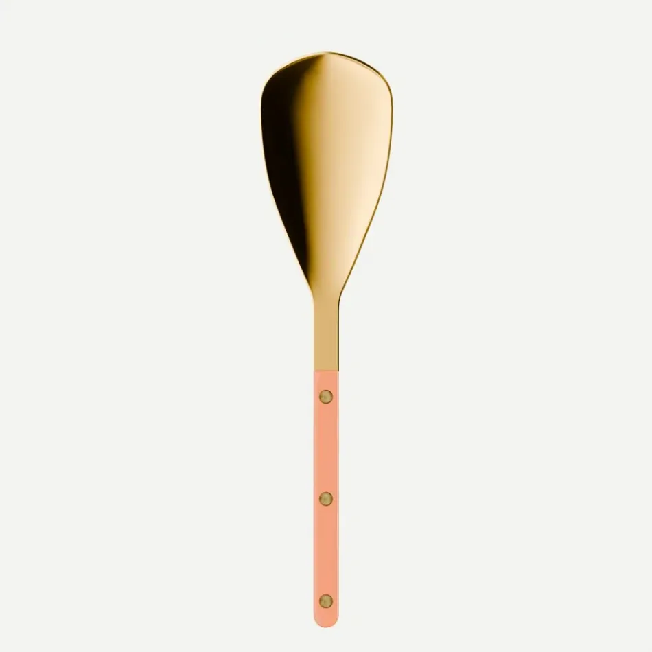 Bistrot Gold Solid Nude Pink Rice Spoon 10"1/4