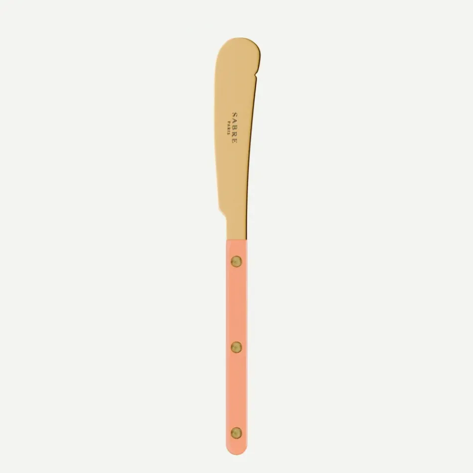 Bistrot Gold Solid Nude Pink Butter Knife 7"3/4