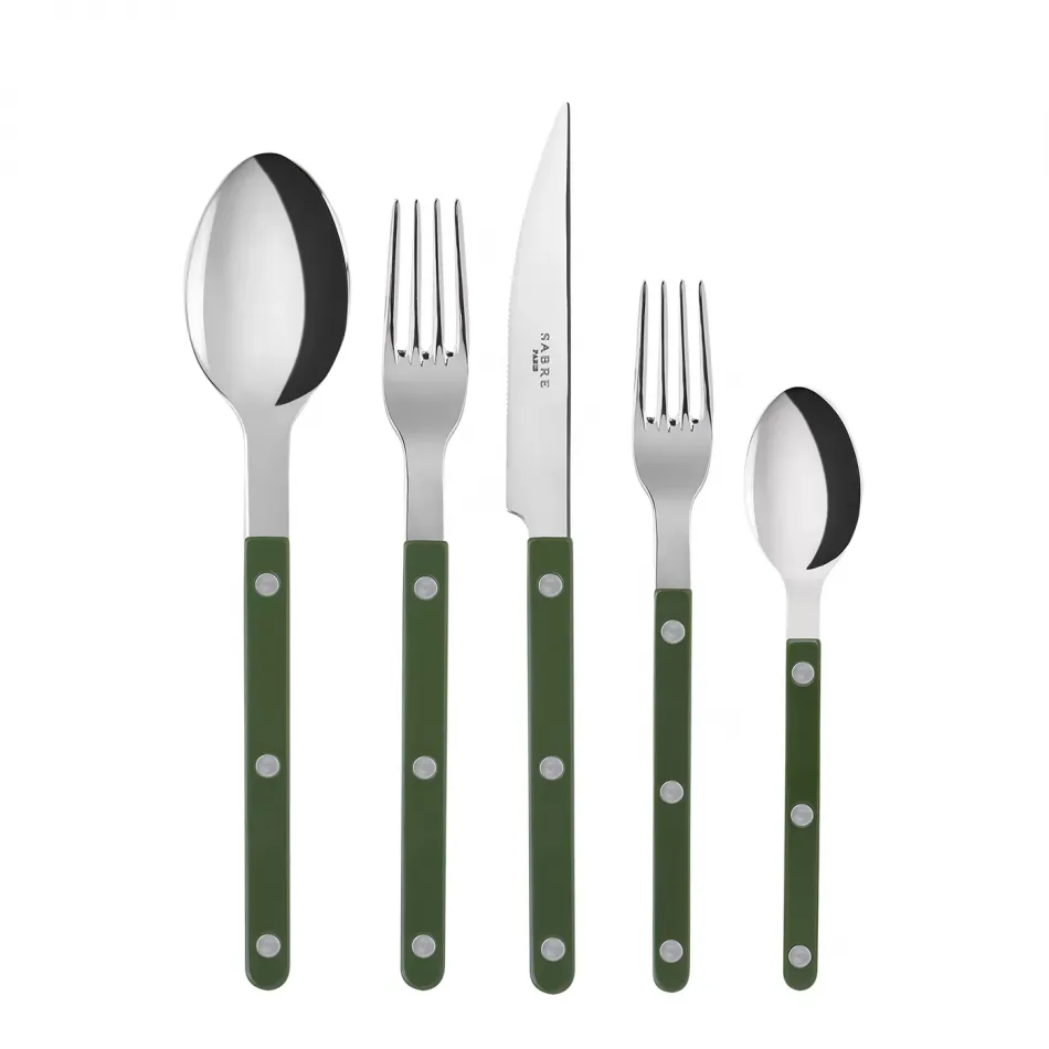 Bistrot Shiny Green Flatware