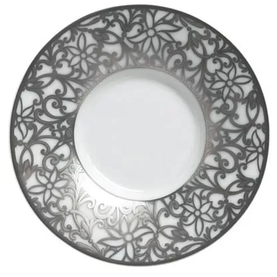 Salamanque Platinum White  Coffee Saucer Diam 5.2 in