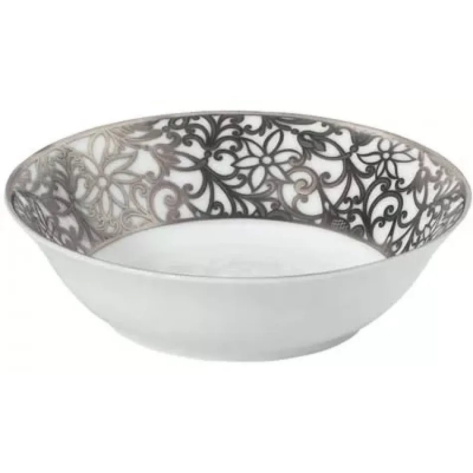 Salamanque Platinum White  Cream/Fruit Saucer Diam 5.5 in