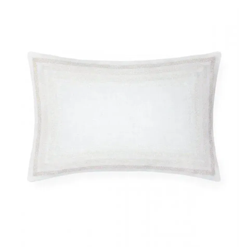 Vieste Decorative Pillow 12 x 18 White/Oat