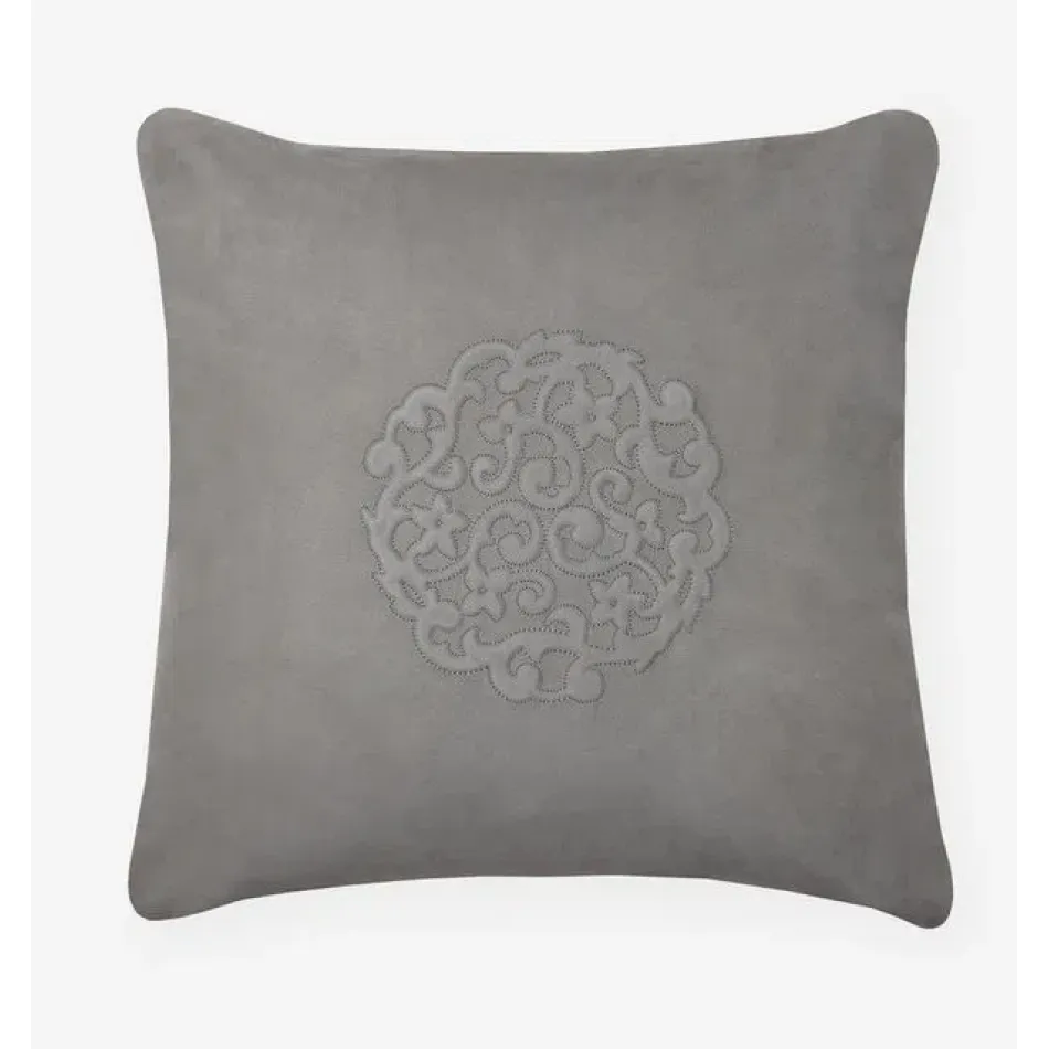 Veneto Decorative Pillow 19.5 x 19.5 Titanium