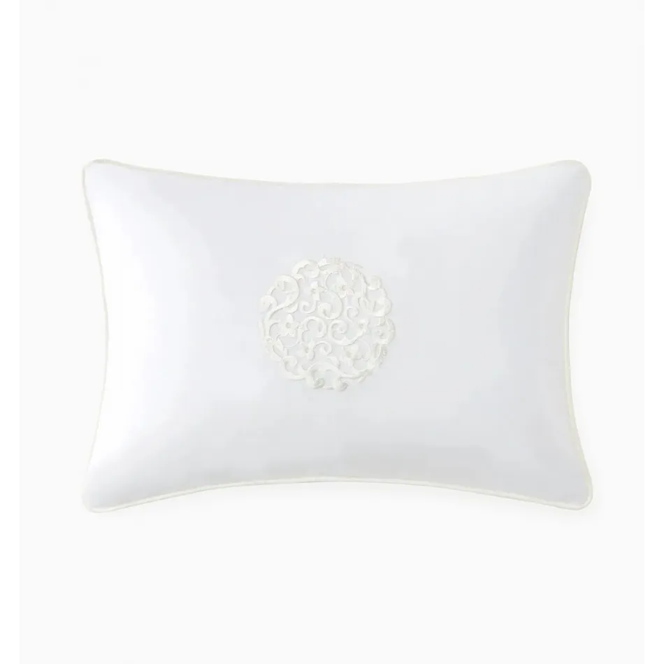 Storia Decorative Pillow 12 x 18 White/Ivory