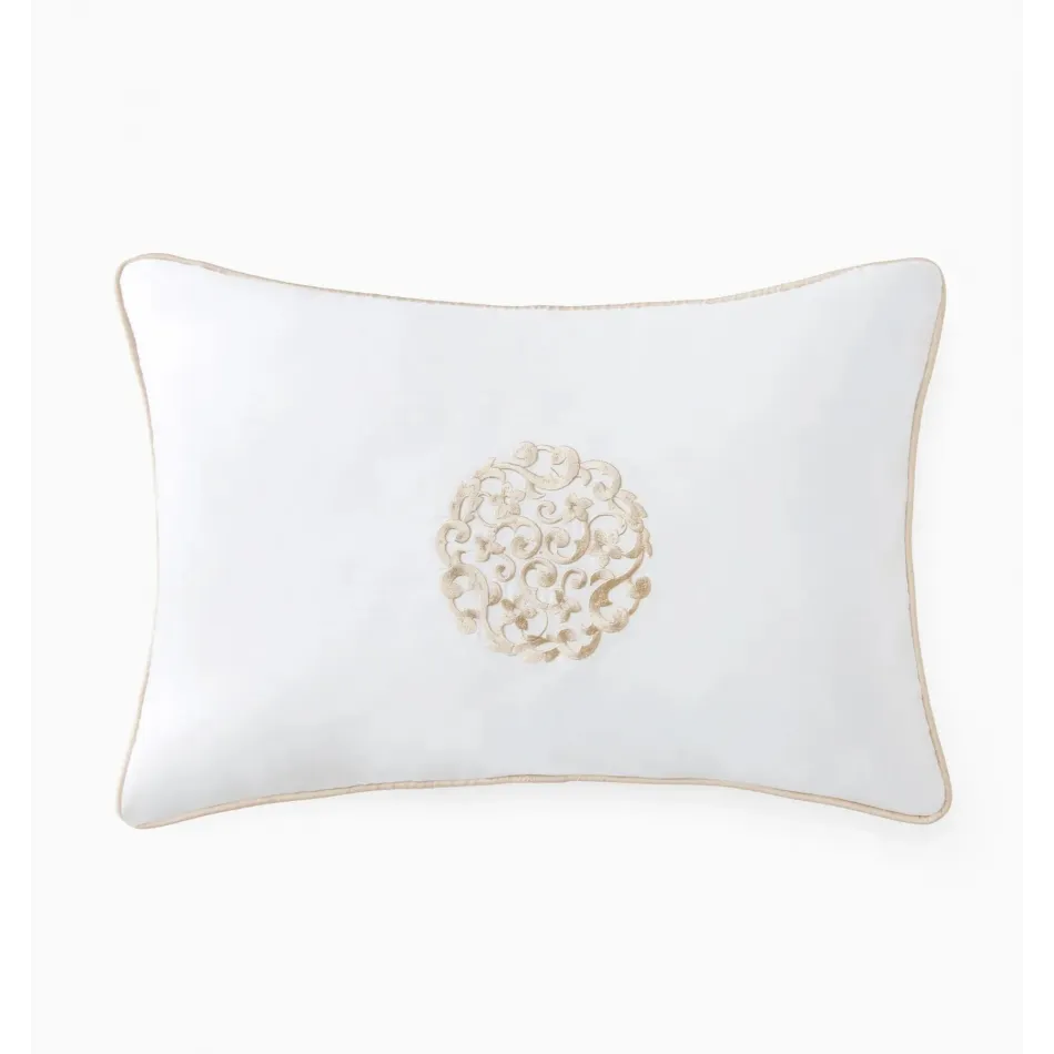 Storia Decorative Pillow 12 x 18 White/Sand