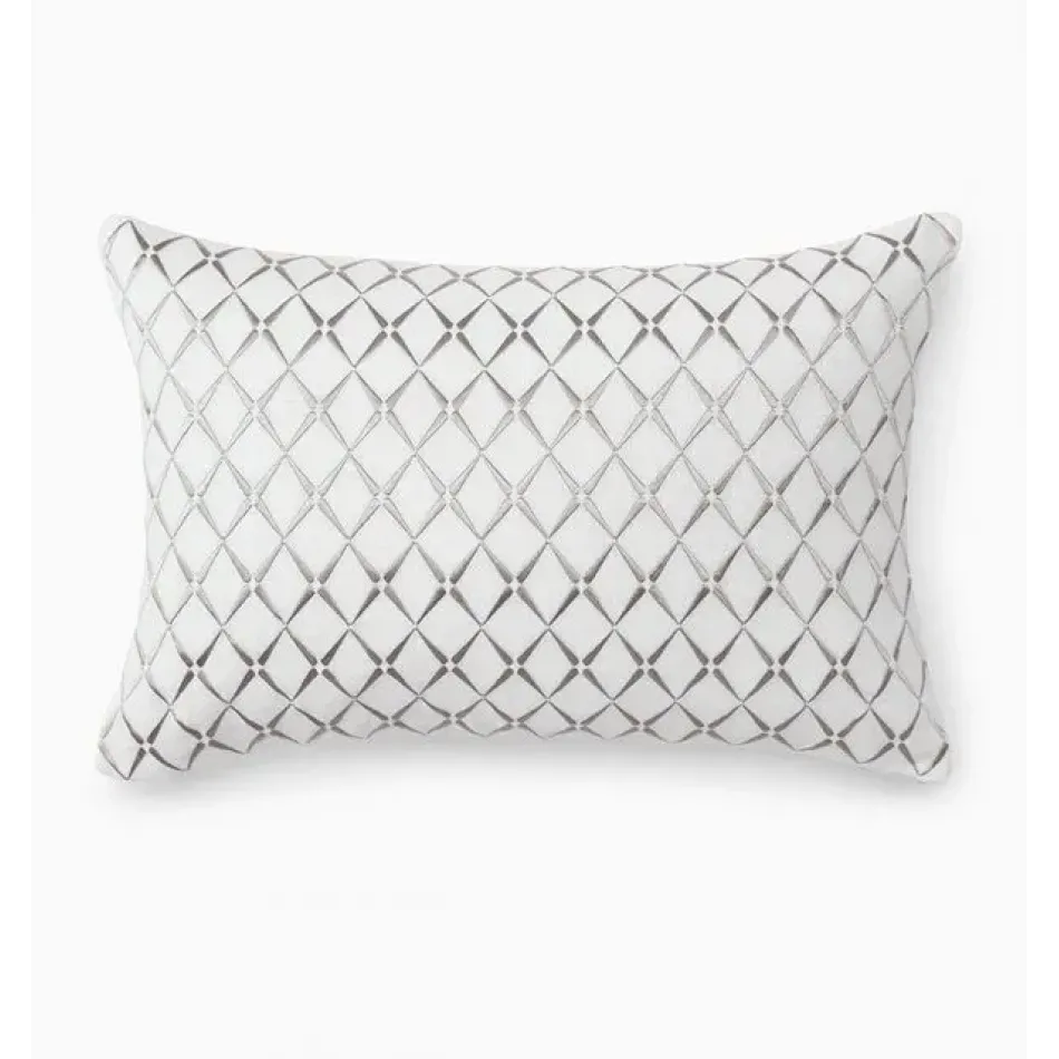 Amaro Decorative Pillow 12 x 18 White/Grey