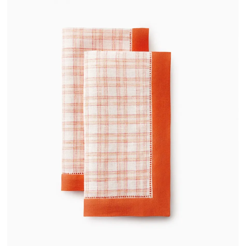 Mikela Set of 4 Dinner Napkin 20 x 20 Tangerine