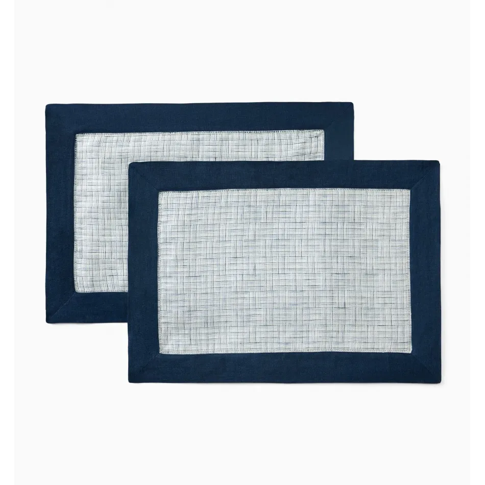 Mikelina Set of 4 Placemat 14 x 20 Navy