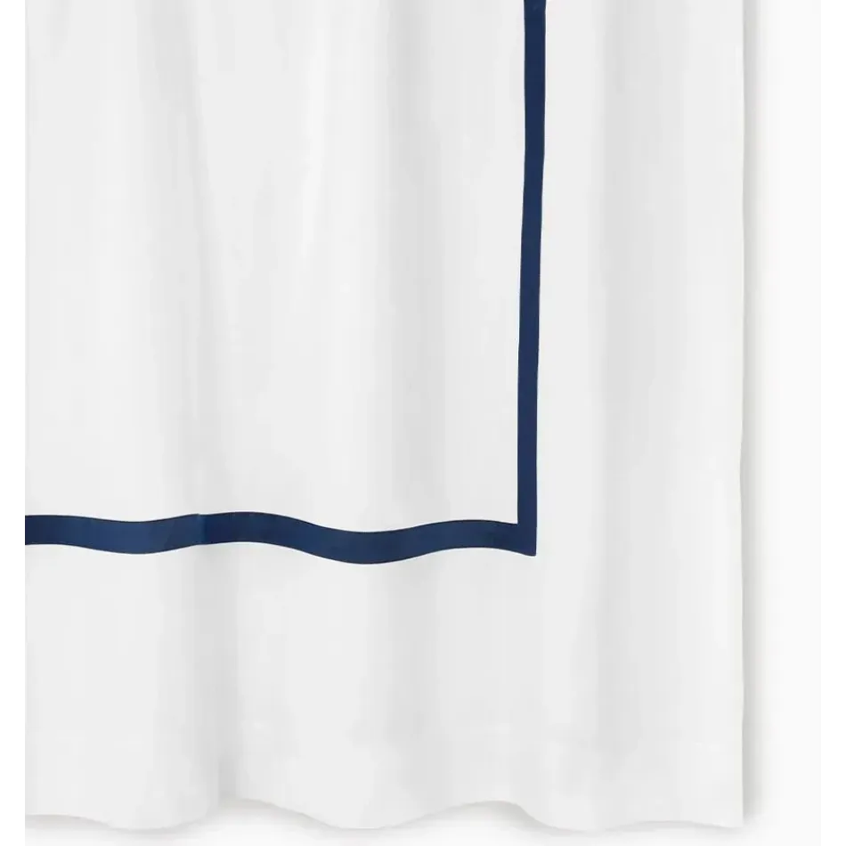 Estate Shower Curtain 72 x 72 White/Navy