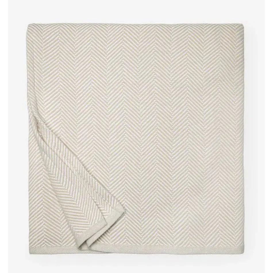 Camilo Full/Queen Blanket 100 x 100 White/Mushroom